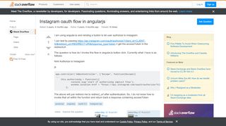 
                            2. Instagram oauth flow in angularjs - Stack Overflow