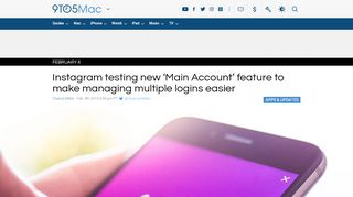 
                            3. Instagram testing new 'Main Account' feature to make ...