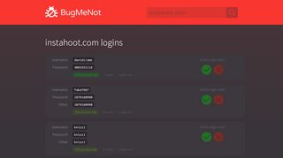 
                            3. instahoot.com passwords - BugMeNot