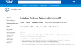 
                            4. Install and Configure Cyberoam iAccess for iOS - Sophos Community