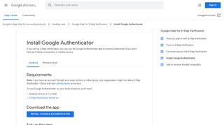 
                            6. Install Google Authenticator - Android - Google Account Help