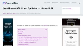 
                            7. Install PostgreSQL 11 and PgAdmin4 on Ubuntu 18.04 ...