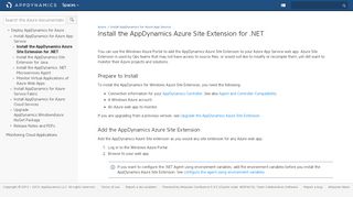 
                            9. Install the AppDynamics Azure Site Extension for .NET - Azure