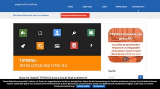 
                            2. Install TYPO3 8.0 as a local testsystem in Windows