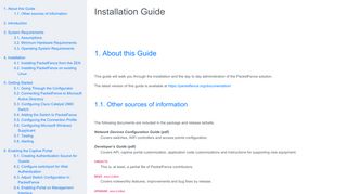 
                            1. Installation Guide - PacketFence