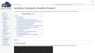 
                            8. Installation TeamSpeak 3 Musikbot (Sinusbot) – …