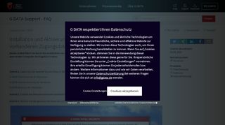 
                            8. Installation und Aktivierung Ihres G DATA Produktes (mit ...