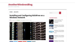 
                            6. Installing and Configuring NAS4Free on a Windows Network ...