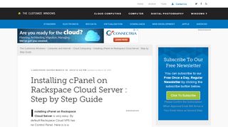 
                            4. Installing cPanel on Rackspace Cloud Server : …