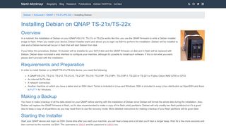 
                            8. Installing Debian on QNAP TS-21x/TS-22x | Martin Michlmayr