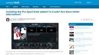 
                            7. Installing Pro Sport Kodi Addon? Is it safe? Are there ...