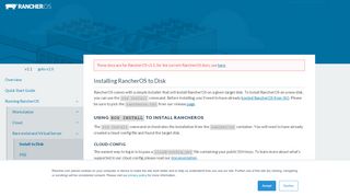 
                            2. Installing RancherOS to Disk - Homepage | Rancher …