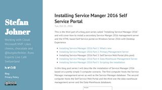 
                            8. Installing Service Manger 2016 Self Service Portal · Stefan ...