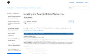 
                            4. Installing the Analytic Solver Platform for Students – Frontline Solvers