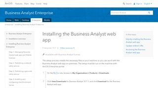 
                            4. Installing the Business Analyst web app - ArcGIS Online