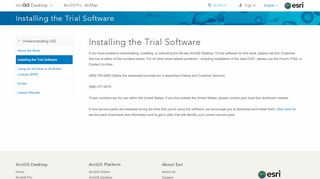 
                            4. Installing the Trial Software | ArcGIS Desktop