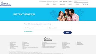 
                            8. INSTANT RENEWAL - Star Health and Allied Insurance