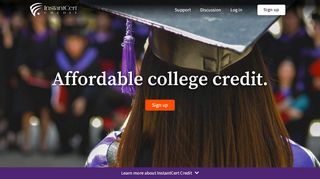 
                            3. InstantCert Credit - ACE-Reviewed Online College …