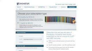 
                            6. InstantCert.com: Subscribe Page 1 of 2