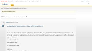 
                            3. Instantiating LoginAction class with loginForm | Oracle …