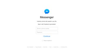 
                            2. Instantly connect with people in your life. - Messenger