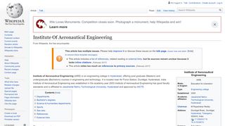 
                            2. Institute Of Aeronautical Engineering - Wikipedia