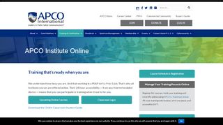 
                            4. Institute Online | APCO International