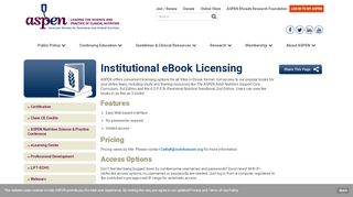 
                            3. Institutional eBook Licensing - ASPEN