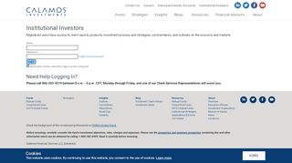 
                            2. Institutional Investors Login | Calamos Investments