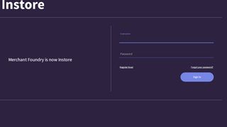 
                            5. Instore - Login - Merchant Foundry - Login