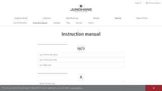 
                            5. Instruction manual - Uhrenfabrik Junghans