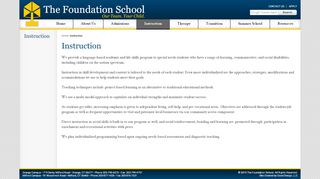 
                            6. Instruction | The Foundation School