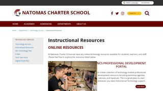 
                            10. Instructional Resources - Natomas Charter School