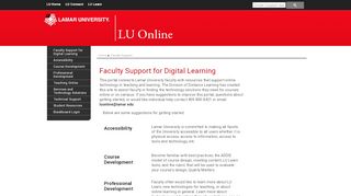 
                            7. Instructional Technology Faculty Portal - Lamar University