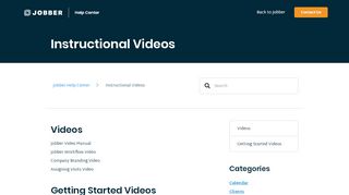 
                            7. Instructional Videos – Jobber Help Center