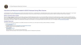
                            1. Instructions and Resources Available for EEOC …