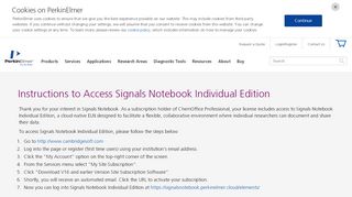 
                            4. Instructions to Access Signals Notebook Individual Edition ...