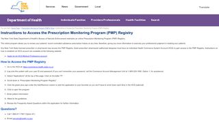 
                            2. Instructions to Access the Prescription Monitoring Program ...
