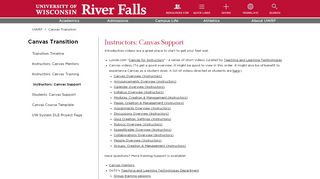 
                            4. Instructors: Canvas Support | University of Wisconsin River Falls
