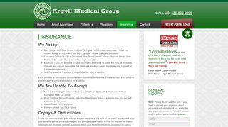 
                            5. Insurance | Argyll Medical Group