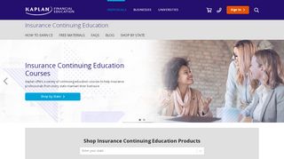 
                            9. Insurance Continuing Education (CE) | Kaplan Financial Education