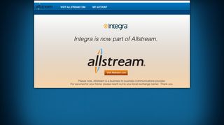 
                            1. Integra is now part of Allstream