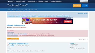 
                            6. Integrate facebook log in - Joomla! Forum - community ...