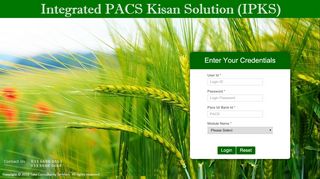 
                            1. Integrated PACS Kisan Solution - ipksindia.net