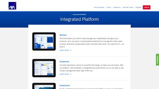 
                            7. Integrated Platform - AXA Employee Benefits