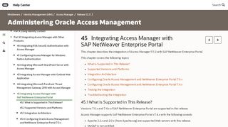 
                            8. Integrating Access Manager with SAP NetWeaver Enterprise Portal