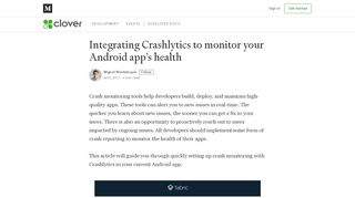 
                            7. Integrating Crashlytics to monitor your Android app's health