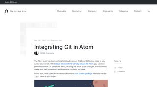 
                            8. Integrating Git in Atom - The GitHub Blog