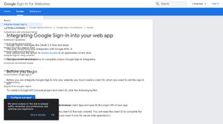 
                            7. Integrating Google Sign-In into your web app | Google Sign-In for ...