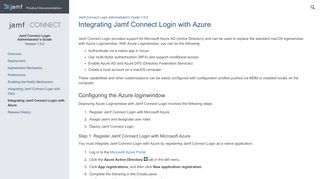 
                            5. Integrating Jamf Connect Login with Azure - docs.jamf.com